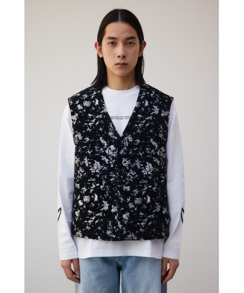 AZUL by moussy(アズールバイマウジー)の「ゴブランジャガードジレ(ベスト・メンズ・ブラック系その他・FREE)」の5枚目の写真