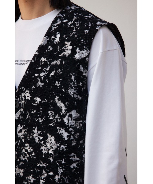 AZUL by moussy(アズールバイマウジー)の「ゴブランジャガードジレ(ベスト・メンズ・ブラック系その他・FREE)」の9枚目の写真