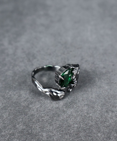 4INT.（フォイント）の「グリーンビジュー リング（リング・メンズ・グリーン・FREE）」の10枚目の写真