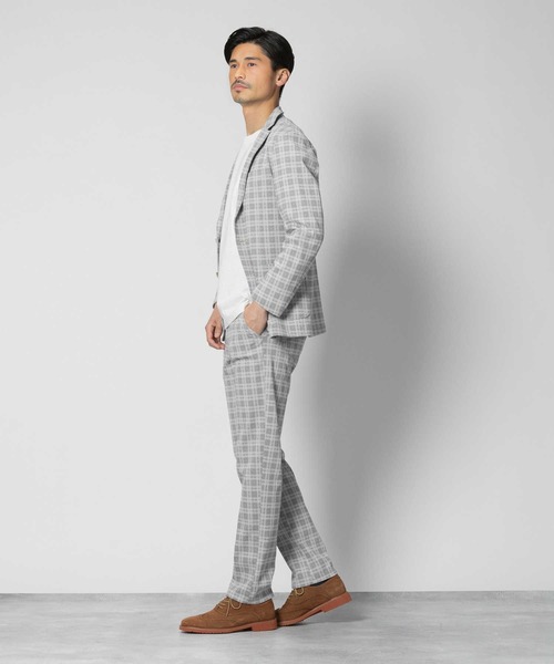 EDWIN(エドウィン)の「【EDWIN】デニスラスリムテーパードパンツ(スラックス・メンズ・グレー×ホワイト・S/M/L/XL)」の10枚目の写真
