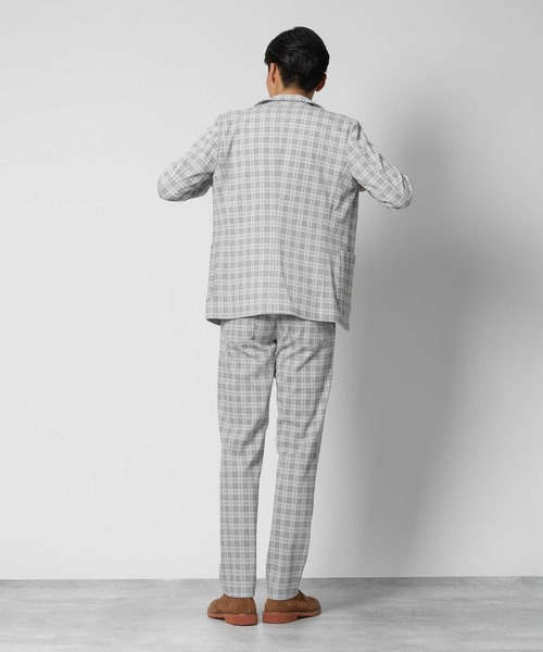 EDWIN(エドウィン)の「【EDWIN】デニスラスリムテーパードパンツ(スラックス・メンズ・グレー×ホワイト・S/M/L/XL)」の9枚目の写真