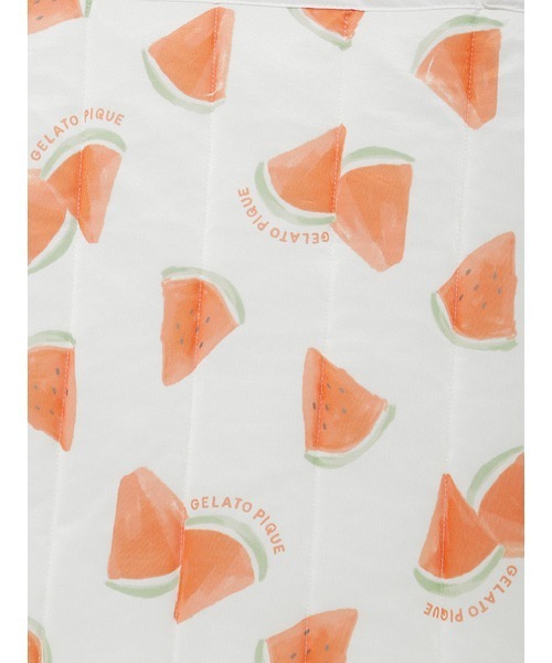 gelato pique（ジェラートピケ）の「【CAT&DOG】【販路限定商品】すいか柄COOLマット（ペット用クッション/マット・レディース・オフホワイト・FREE）」の9枚目の写真