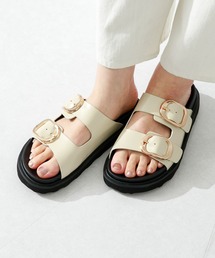 MOHI | MOHI　バックルダブルストラップサンダル(サンダル)