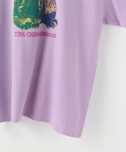 JOINT WORKS(ジョイントワークス)の「【Time change generator/タイムチェンジジェネレーター】 CAT PURPLE(Tシャツ/カットソー・メンズ・パープル・X-LARGE)」の9枚目の写真