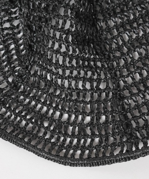 PAGEBOY（ページボーイ）の「スカシアミハット（ハット・レディース・チェリーピンク/ブラック・FREE）」の8枚目の写真