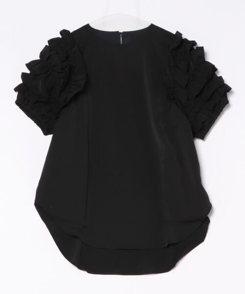 tシャツ 「her EUCLAID」フリルスリーブプルオーバー レディース EUCLAID tシャツ 「her EUCLAID」フリルスリーブプルオーバー