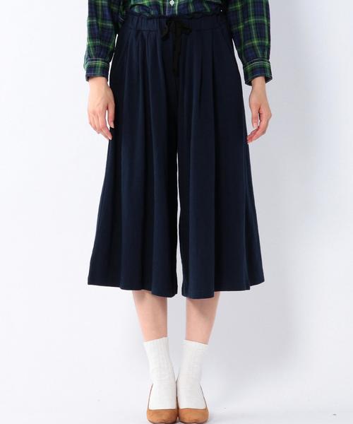 coen（コーエン）の「スラブタックガウチョパンツ（その他パンツ・レディース・オリーブ/ネイビー・MEDIUM/LARGE）」の7枚目の写真