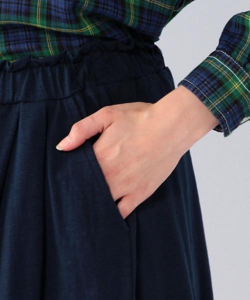 coen（コーエン）の「スラブタックガウチョパンツ（その他パンツ・レディース・オリーブ/ネイビー・MEDIUM/LARGE）」の10枚目の写真