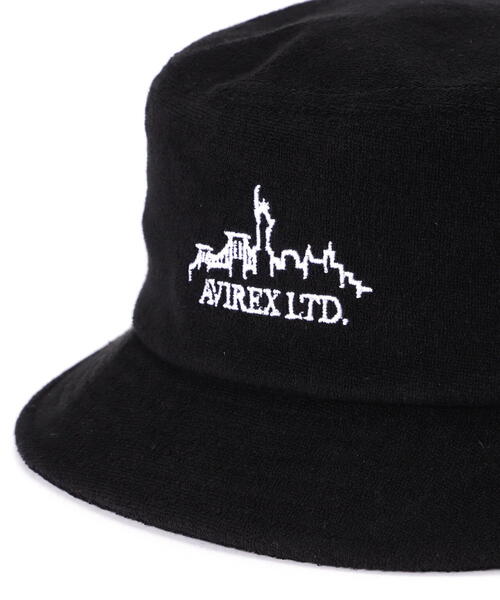 AVIREX（アヴィレックス）の「PILE BUCKET HAT / パイル バケットハット / AVIREX / アヴィレックス（ハット・メンズ・ブラック/サックスブルー・FREE）」の4枚目の写真