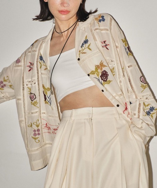 トップス Embroidery Patchwork Shirts 12410403 楽天市場】【予約】【待望追加】TODAYFUL トゥデイフル