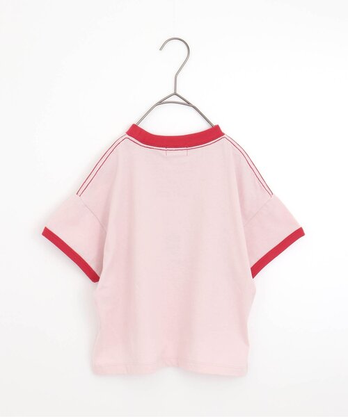 p.premier（ピードットプルミエ）の「【ジュニア対応】アイスちょーだいグラフィックリンガー半袖Tシャツ（Tシャツ/カットソー・キッズ・オフホワイト/ブラウン/ピンク・120/80/110/100/90/140/130）」の10枚目の写真