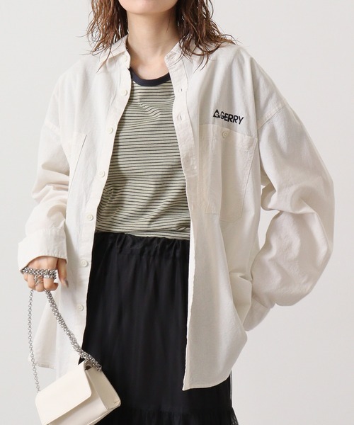 GERRY(ジェリー)の「GERRY ダンガリー ワーク 長袖 シャツ(シャツ/ブラウス・メンズ・ネイビー/ホワイト/ミント/ブルー・L/M/LL)」の2枚目の写真