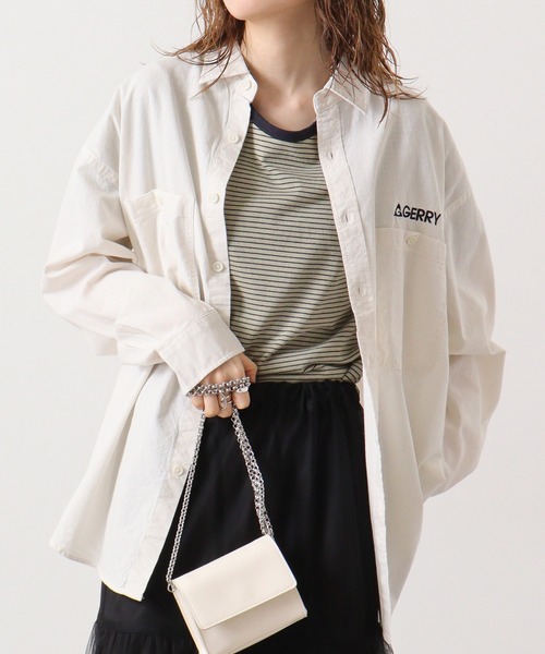 GERRY(ジェリー)の「GERRY ダンガリー ワーク 長袖 シャツ(シャツ/ブラウス・メンズ・ネイビー/ホワイト/ミント/ブルー・L/M/LL)」の11枚目の写真