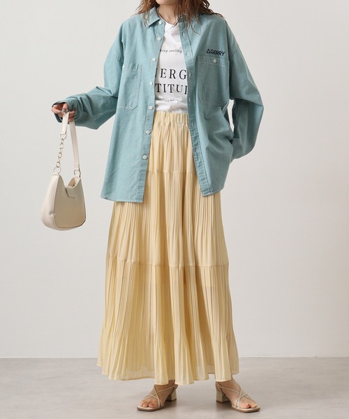 GERRY(ジェリー)の「GERRY ダンガリー ワーク 長袖 シャツ(シャツ/ブラウス・メンズ・ネイビー/ホワイト/ミント/ブルー・L/M/LL)」の20枚目の写真