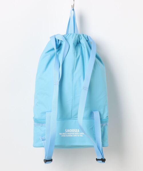Smoothy（スムージー）の「SMOOTHY ×WDS_POOL BAG / スムージー プールバッグ（バックパック/リュック・キッズ・カーキ/パープル/ブラック/サックスブルー・FREE）」の7枚目の写真