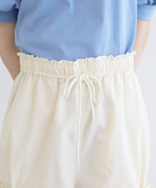 w closet(ダブルクローゼット)の「リボンポケットカーゴパンツ(カーゴパンツ・レディース・ピンク/アイボリー/ブラック・FREE)」の12枚目の写真