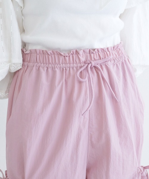 w closet(ダブルクローゼット)の「リボンポケットカーゴパンツ(カーゴパンツ・レディース・ピンク/アイボリー/ブラック・FREE)」の19枚目の写真