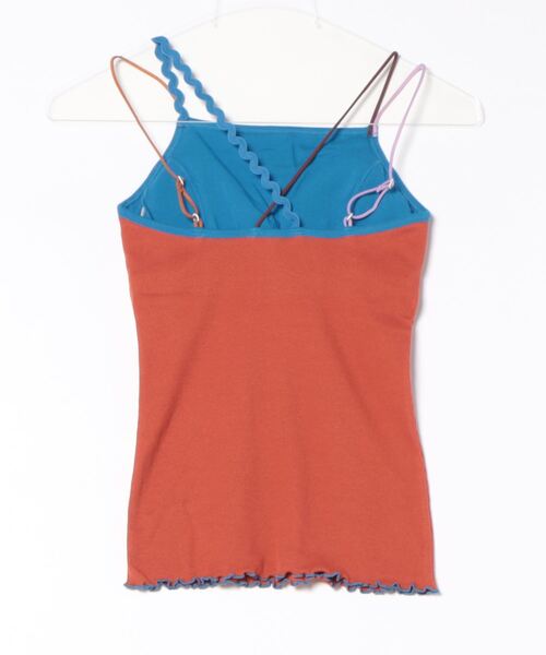 後ろ姿の肌色のリブキャミソール（キャミソール）｜PAMM（パム）の