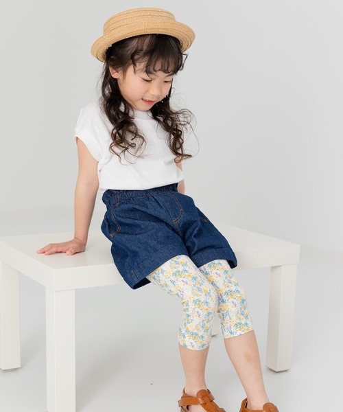 chil2(チルツー)の「ダンガリーショートパンツ(デニムパンツ・キッズ・ブルー/ネイビー・80cm/90cm/100cm/110cm/120cm/130cm/140cm)」の20枚目の写真
