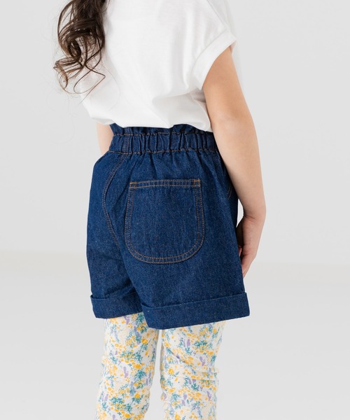 chil2(チルツー)の「ダンガリーショートパンツ(デニムパンツ・キッズ・ブルー/ネイビー・80cm/90cm/100cm/110cm/120cm/130cm/140cm)」の21枚目の写真