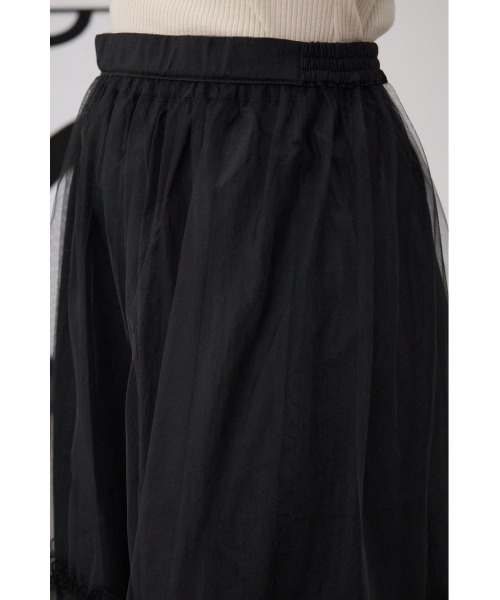 AZUL by moussy（アズールバイマウジー）の「チュールスカート（スカート・レディース・ブラック/オフホワイト・FREE）」の22枚目の写真