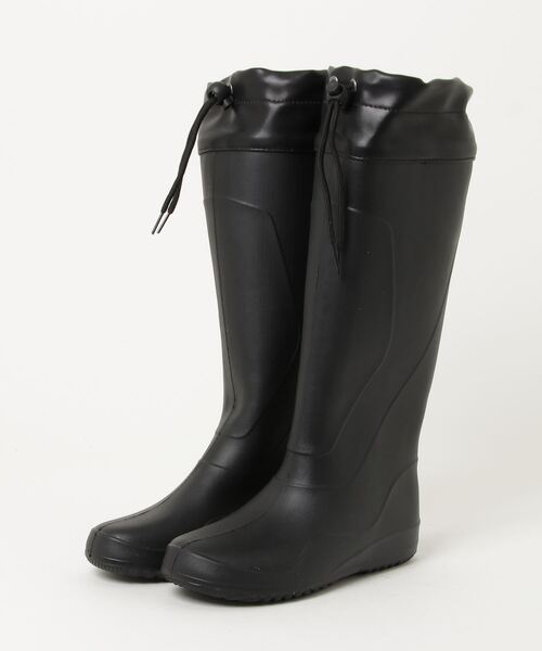 milady(ミレディ)の「milady ミレディ 軽量 折りたためるレインブーツ Milady MLK737(レインシューズ・レディース・ブラック/カーキ/ベージュ系その他/レッド・S/M/L/LL)」の1枚目の写真