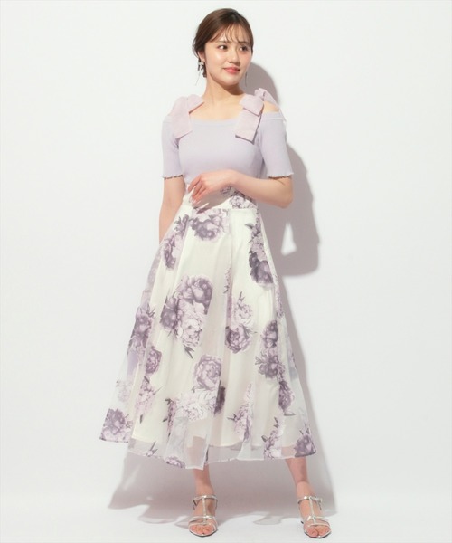 WILLSELECTION オパールフラワープリントスカート WILLSELECTION（ウィルセレクション）の「オパールフラワー