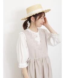 Samansa Mos2 | 【Sサイズ WEB限定】綿麻スカラップノースリーブワンピース(ワンピース)