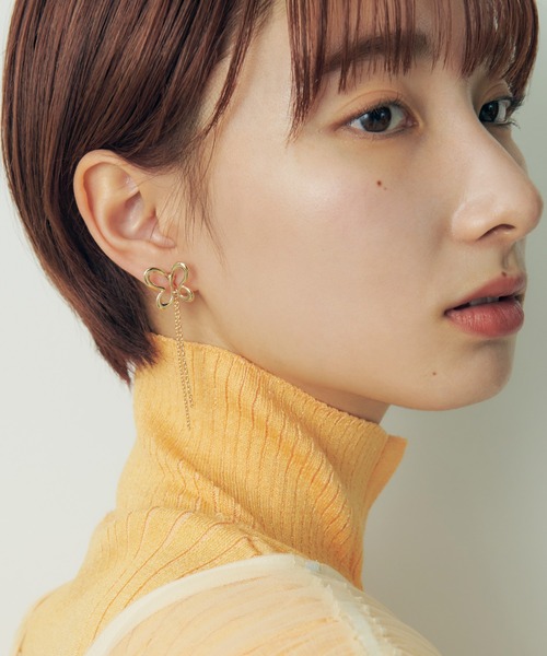 GOLDY(ゴールディ)の「リル バタフライ ピアス(ピアス(両耳用)・レディース・ゴールド/シルバー/ブラック・FREE)」の5枚目の写真