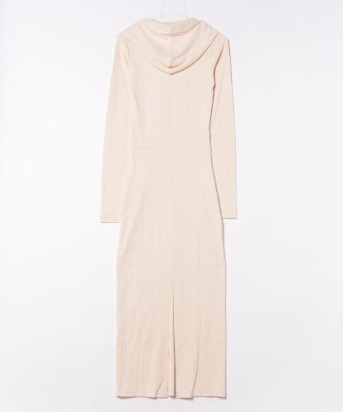 EGOIST（エゴイスト）の「フロントジップリブフーディワンピース（ワンピース・レディース・ブラック/ベージュ/ホワイト・FREE）」の12枚目の写真