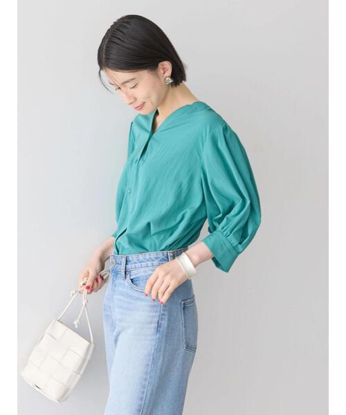 AMERICAN HOLIC(アメリカンホリック)の「接触冷感 袖ボリュームブラウス(シャツ/ブラウス・レディース・ブラック/グリーン/アイボリー・M/L)」の18枚目の写真