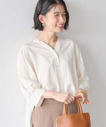接触冷感 袖ボリュームブラウス