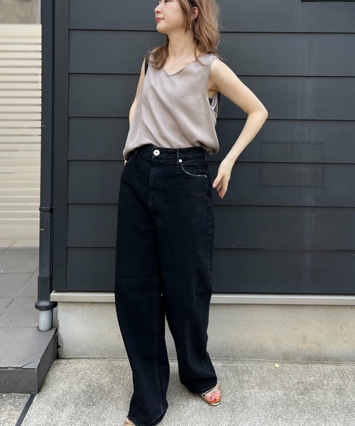 アッパーハイツ THE OLIVIA ワイドストレートデニム 23 upper hights/アッパーハイツ】THE OLIVIA リラックスワイド