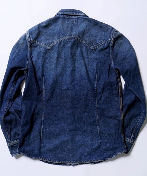 TMT（ティーエムティー）の「10oz DENIM SHIRTS（シャツ/ブラウス・メンズ・ライトインディゴブルー/インディゴブルー・MEDIUM/SMALL/X-LARGE/LARGE）」の7枚目の写真