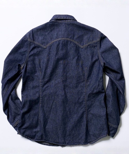 TMT（ティーエムティー）の「10oz DENIM SHIRTS（シャツ/ブラウス・メンズ・ライトインディゴブルー/インディゴブルー・MEDIUM/SMALL/X-LARGE/LARGE）」の15枚目の写真