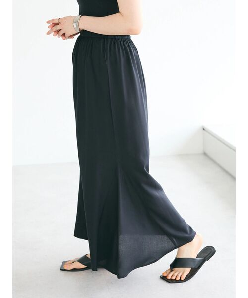CRAFT STANDARD BOUTIQUE（クラフトスタンダードブティック）の「レーヨンマーメイドスカート（スカート・レディース・ブラック/サックスブルー・M/L）」の6枚目の写真
