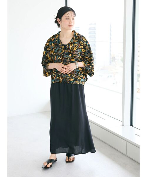 CRAFT STANDARD BOUTIQUE（クラフトスタンダードブティック）の「レーヨンマーメイドスカート（スカート・レディース・ブラック/サックスブルー・M/L）」の11枚目の写真