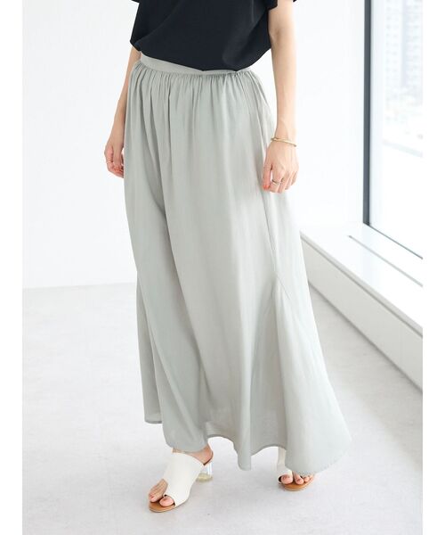 CRAFT STANDARD BOUTIQUE（クラフトスタンダードブティック）の「レーヨンマーメイドスカート（スカート・レディース・ブラック/サックスブルー・M/L）」の17枚目の写真