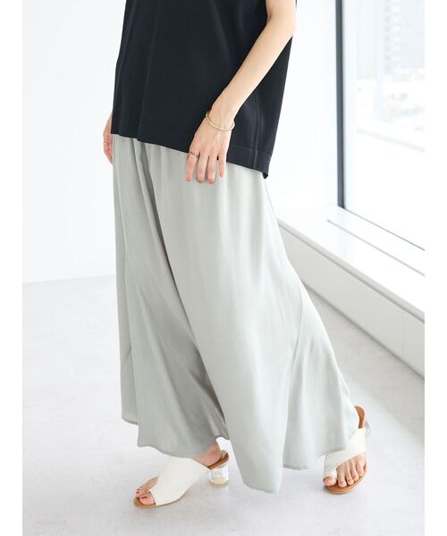 CRAFT STANDARD BOUTIQUE（クラフトスタンダードブティック）の「レーヨンマーメイドスカート（スカート・レディース・ブラック/サックスブルー・M/L）」の18枚目の写真