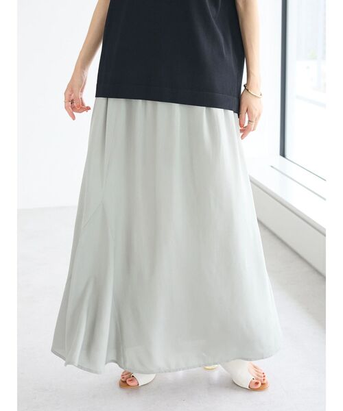 CRAFT STANDARD BOUTIQUE（クラフトスタンダードブティック）の「レーヨンマーメイドスカート（スカート・レディース・ブラック/サックスブルー・M/L）」の19枚目の写真