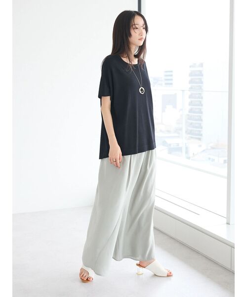 CRAFT STANDARD BOUTIQUE（クラフトスタンダードブティック）の「レーヨンマーメイドスカート（スカート・レディース・ブラック/サックスブルー・M/L）」の22枚目の写真