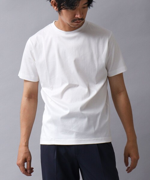 NOLLEY’S（ノーリーズ）の「【ACTIVE SECT】《限定展開 / 形態安定 / イージーケア》ソロテックスモクロディードレスTシャツ（Tシャツ/カットソー・メンズ・ブラック/ホワイト・S/M/L）」の2枚目の写真