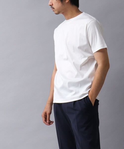 NOLLEY’S（ノーリーズ）の「【ACTIVE SECT】《限定展開 / 形態安定 / イージーケア》ソロテックスモクロディードレスTシャツ（Tシャツ/カットソー・メンズ・ブラック/ホワイト・S/M/L）」の4枚目の写真