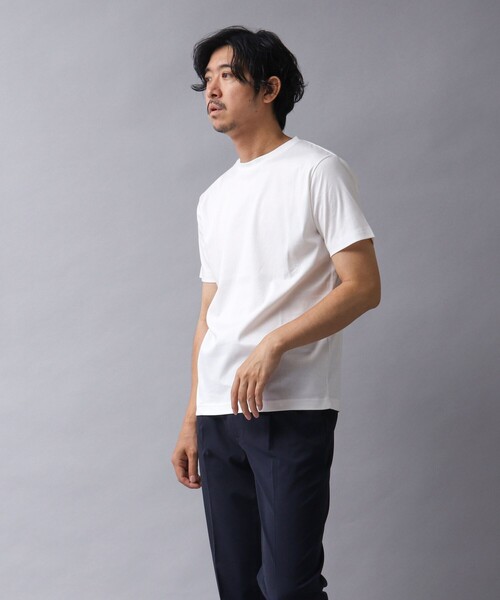 NOLLEY’S（ノーリーズ）の「【ACTIVE SECT】《限定展開 / 形態安定 / イージーケア》ソロテックスモクロディードレスTシャツ（Tシャツ/カットソー・メンズ・ブラック/ホワイト・S/M/L）」の6枚目の写真