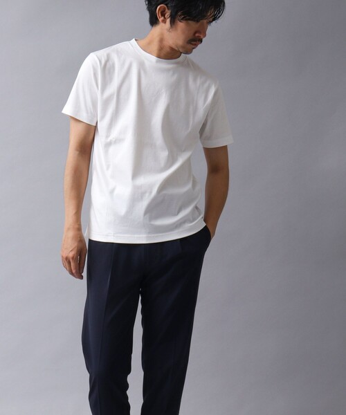 NOLLEY’S（ノーリーズ）の「【ACTIVE SECT】《限定展開 / 形態安定 / イージーケア》ソロテックスモクロディードレスTシャツ（Tシャツ/カットソー・メンズ・ブラック/ホワイト・S/M/L）」の8枚目の写真