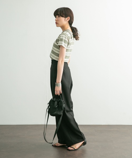 KBF(ケイビーエフ)の「コンパクトレイヤードTEE(Tシャツ/カットソー・レディース・ネイビー/アイボリー/グリーン系その他・ONE)」の19枚目の写真