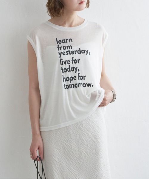 notch.（ノッチ）の「シアーロゴノースリーブTシャツ（Tシャツ