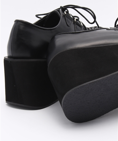 WEGO（ウィゴー）の「WEGO/ボリュームシューズ（ドレスシューズ・レディース・ピンク/ホワイト/ブラック/パープル・LARGE/MEDIUM）」の7枚目の写真