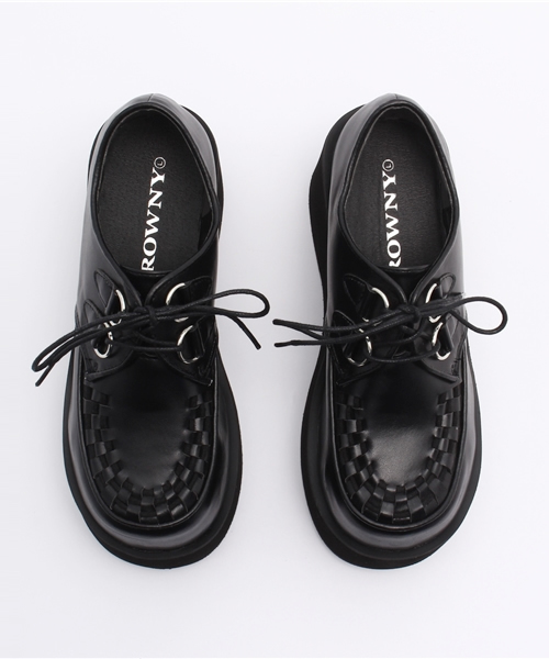 WEGO（ウィゴー）の「WEGO/ボリュームシューズ（ドレスシューズ・レディース・ピンク/ホワイト/ブラック/パープル・LARGE/MEDIUM）」の8枚目の写真