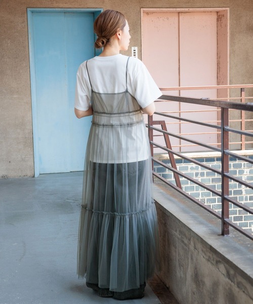 LAKOLE（ラコレ）の「ラフタッチランダムロゴT / 136061（Tシャツ/カットソー・レディース・ベージュ/チャコール/オフホワイト・SMALL/MEDIUM）」の12枚目の写真